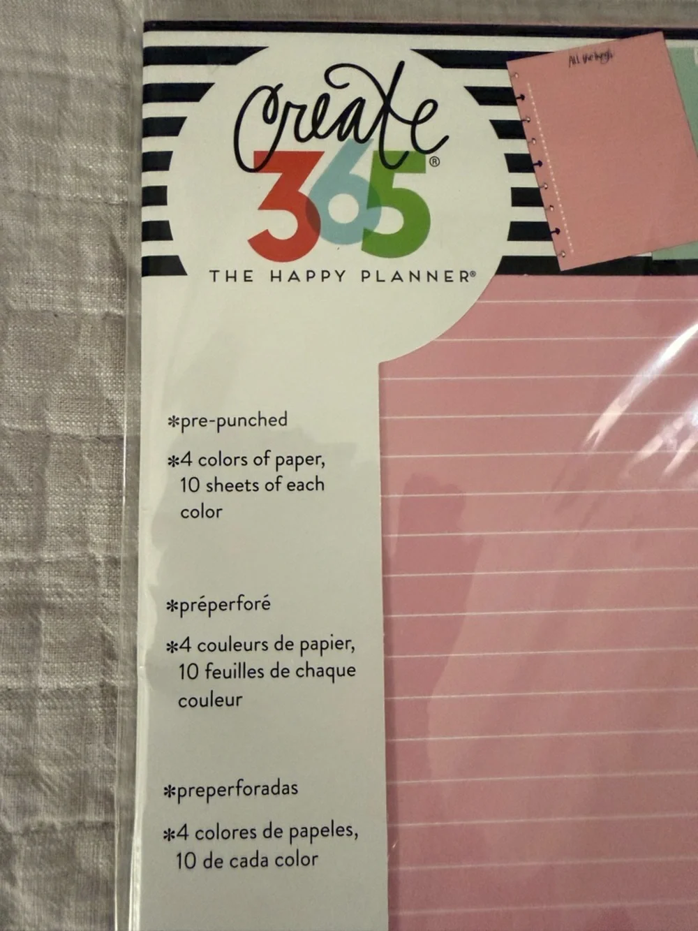 The Happy Planner 40 Sheets Lined Notepaper